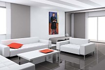 Self-Portrait with Brushes Obraz Munch zs16680