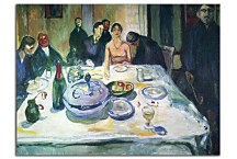 Obraz Munch The Wedding of the Bohemian, Munch Seated on the Far Left zs16688