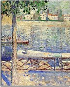 Obraz Munch View over the River at St.Cloud zs16692