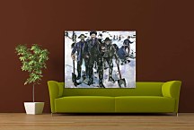 Workers in the Snow Obraz Munch zs16697