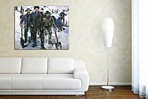 Workers in the Snow Obraz Munch zs16697