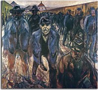 Workers on Their Way Home Obraz Munch zs16698
