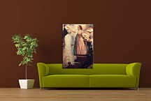 Frederic Leighton Obraz - A Girl Feeding Peacocks zs16700