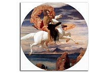 Perseus on Pegasus hastening to the rescue of Andromeda - Reprodukcia Frederic Leighton zs16725