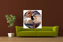 Perseus on Pegasus hastening to the rescue of Andromeda - Reprodukcia Frederic Leighton zs16725