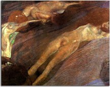Bewegte Wasser Obraz Gustav Klimt zs16751