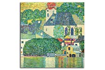 Church in Unterach on the Attersee Obraz Gustav Klimt zs16755