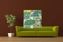 Church in Unterach on the Attersee Obraz Gustav Klimt zs16755