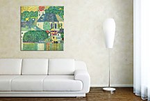 Church in Unterach on the Attersee Obraz Gustav Klimt zs16755