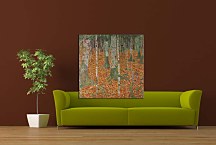 Farmhouse with Birch Trees Obraz zs16765