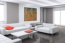 Farmhouse with Birch Trees Obraz zs16765