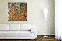 Farmhouse with Birch Trees Obraz zs16765