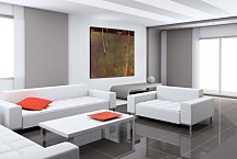 Farmhouses with Birch Trees Obraz zs16766