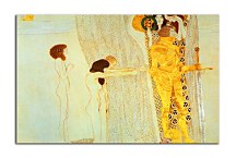 Klimt Obraz The Beethoven Frieze: The Longing for Happiness. Left wall zs16804