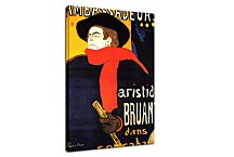 Henri de Toulouse-Lautrec  - Ambassadeurs Aristide Bruant in his cabaret Obraz zs16820