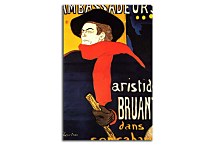 Henri de Toulouse-Lautrec  - Ambassadeurs Aristide Bruant in his cabaret Obraz zs16820