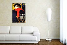 Henri de Toulouse-Lautrec  - Ambassadeurs Aristide Bruant in his cabaret Obraz zs16820