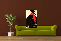 Henri de Toulouse-Lautrec  - Aristide Bruant in his cabaret Obraz zs16821