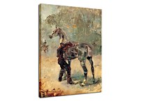 Reprodukcie od Henri de Toulouse-Lautrec  - Artilleryman Saddling His Horse zs16822