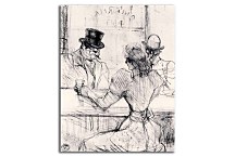 Obrazy Henri de Toulouse-Lautrec  - At the Bar Picton, Rue Scribe zs16824