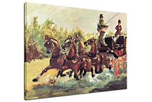 Count Alphonse de Toulouse Lautrec driving a four horse hitch Obraz zs16832