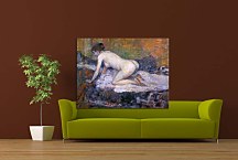 Crouching Woman with Red Hair zs16833