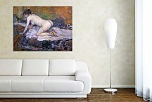 Crouching Woman with Red Hair zs16833