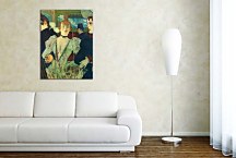 La Goulue Arriving at the Moulin Rouge with Two Women  Obraz zs16855