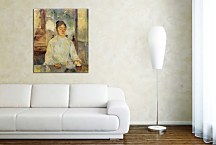 The artist's mother, the Countess Adele de Toulouse Lautrec at breakfast Obraz zs16865