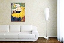 The clownesse Cha u Kao at the Moulin Rouge Obraz zs16867