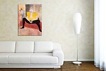 They Cha U Kao, Chinese Clown, Seated Obraz zs16873