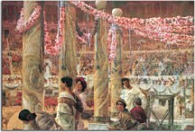 Lawrence Alma-Tadema - Caracalla and Geta. A Bear Fight in the Coliseum  Obraz zs16960