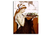 Lawrence Alma-Tadema - Votive offering Obraz zs16996