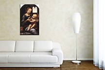Reprodukcie Leonardo da Vinci - Madonna with a Flower zs17008