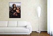 Obraz Leonardo da Vinci - Madonna with a Yarnwinder zs17009