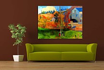 Paul Gauguin Obrazy  - A breton landscape, David's mill zs17037