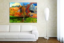 Paul Gauguin Obrazy  - A breton landscape, David's mill zs17037