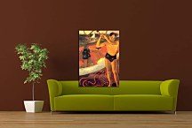 Reprodukcia Paul Gauguin - A man with axe zs17041