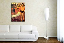 Reprodukcia Paul Gauguin - A man with axe zs17041