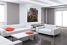 Obraz Paul Gauguin - Abandoned garden in Rouen zs17043