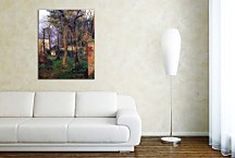 Obraz Paul Gauguin - Abandoned garden in Rouen zs17043