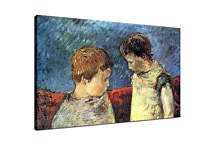Reprodukcie Paul Gauguin - Aline Gauguin and one of her brothers zs17044