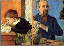 Paul Gauguin Obraz - Aube the Sculptor and His Son zs17052