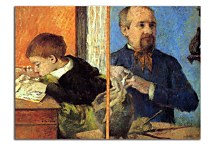 Paul Gauguin Obraz - Aube the Sculptor and His Son zs17052
