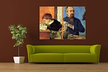 Paul Gauguin Obraz - Aube the Sculptor and His Son zs17052