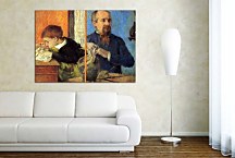 Paul Gauguin Obraz - Aube the Sculptor and His Son zs17052