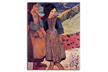 Breton Girls by the sea Paul Gauguin Obraz zs17069