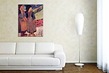 Breton Girls by the sea Paul Gauguin Obraz zs17069