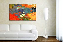 Breton Woman and Goose by the Water Paul Gauguin Obraz zs17072