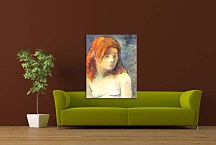 Bust of a nude girl Paul Gauguin Obraz zs17076